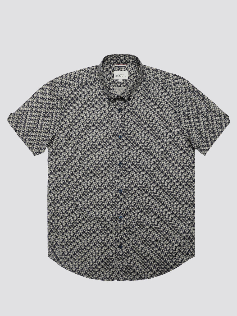 Chemises Ben Sherman Block Geo Grise | CTI-53221182